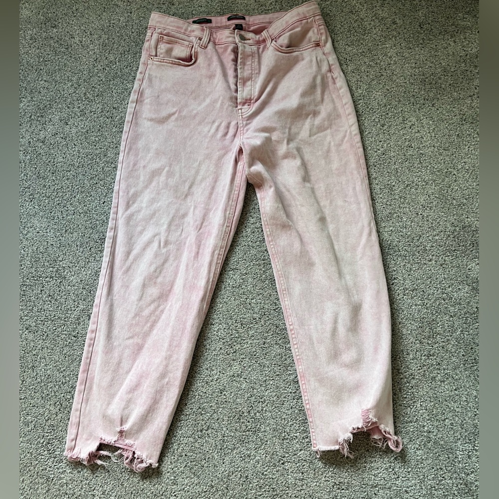 Pink denim